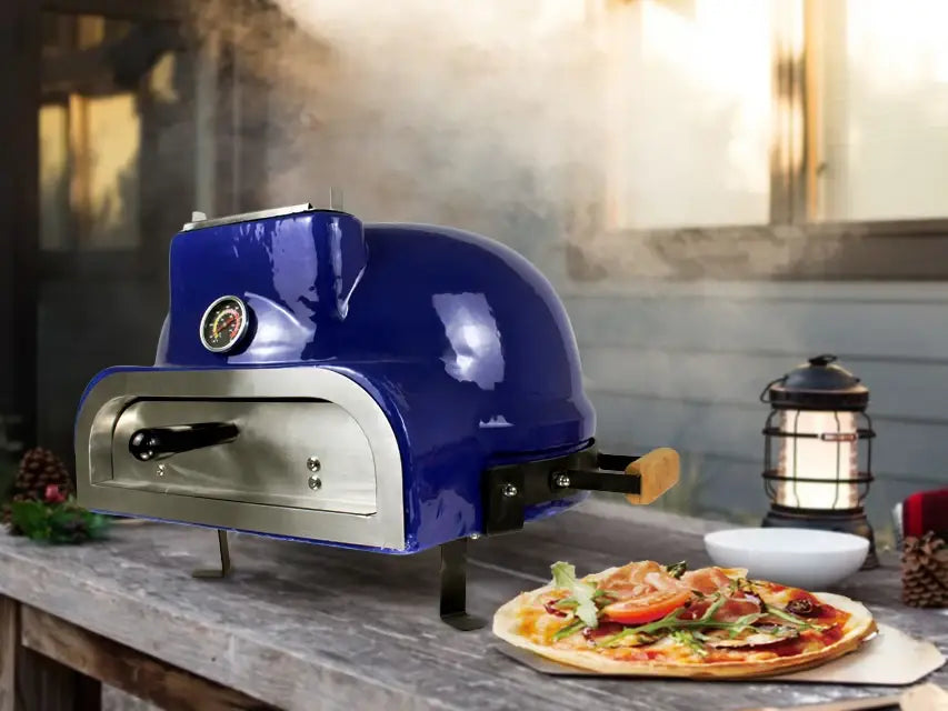 SEB KAMADO Pizza Oven Wood Fire Outdoor Kitchen Set with Bbq and Pizza Oven Pizza Grill