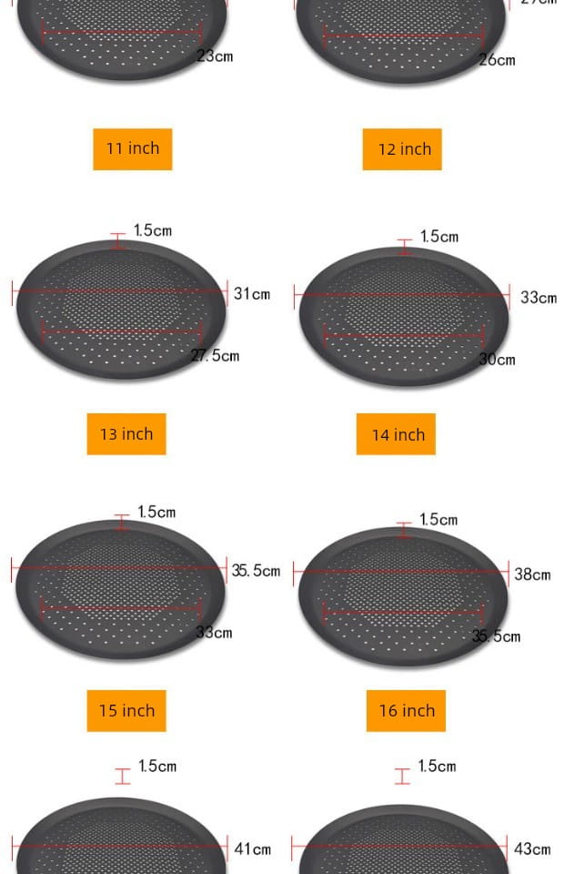 Pizza Plate Pizza Grill Household Non-Stick Punching Cheese Heart Plate Pizza Plate Pizza Plate Commercial Baking Mold