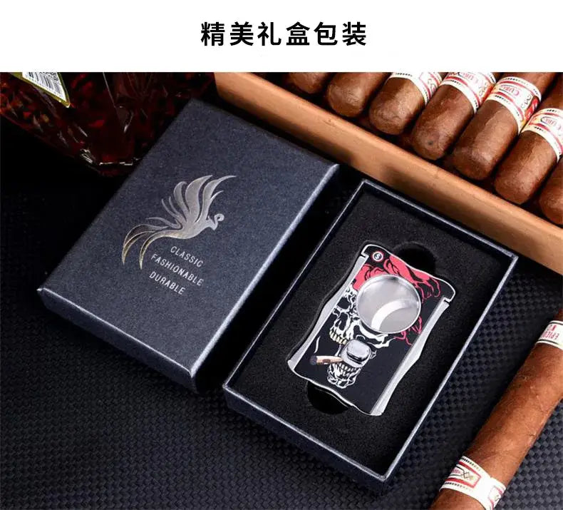 Dragon Pattern Stainless Steel Cigar Cutter Cuban Cigar Scissors Cigar Cut Auspicious Luckly Cigar Accessories Gift