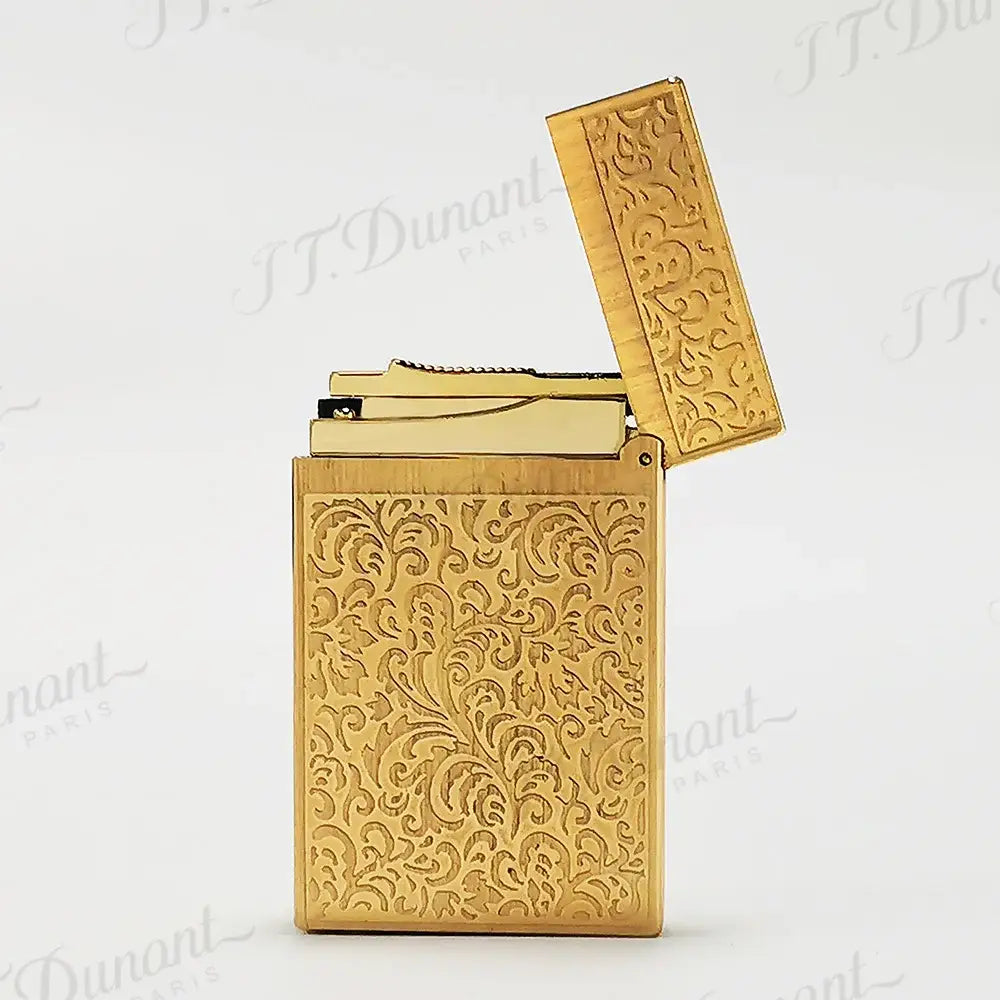 Retro st D Lighters Ping Sound Gas Lighter Special Wild Chrysanthemum Engraving Pattern Cigar Lighter Birthday Gift