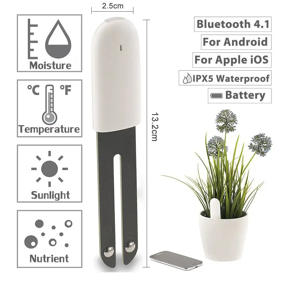 HHCC Flora Monitor Garden Care Plant Grass Soil Water Fertility Smart Tester Sensor Flower Gardening Detector For Mijia