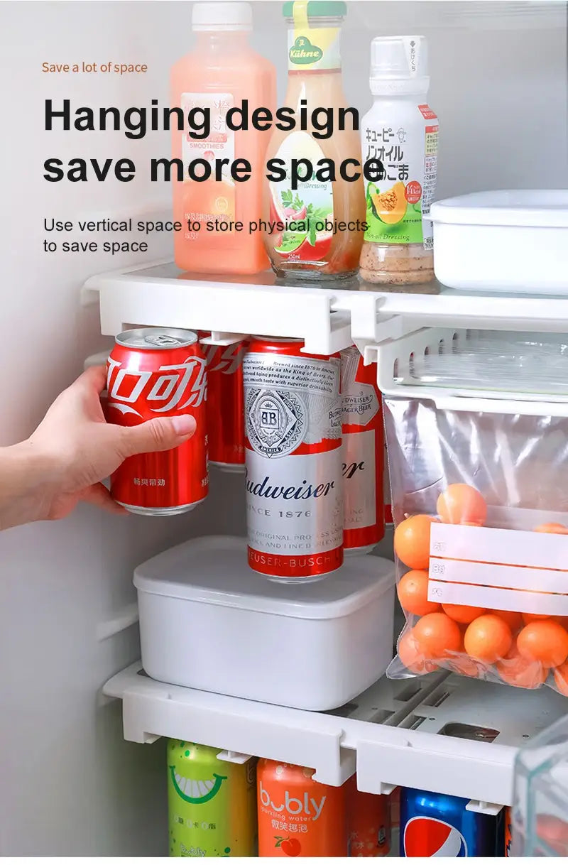 Refrigerator Under Shelf Can Slide Soda Beverage