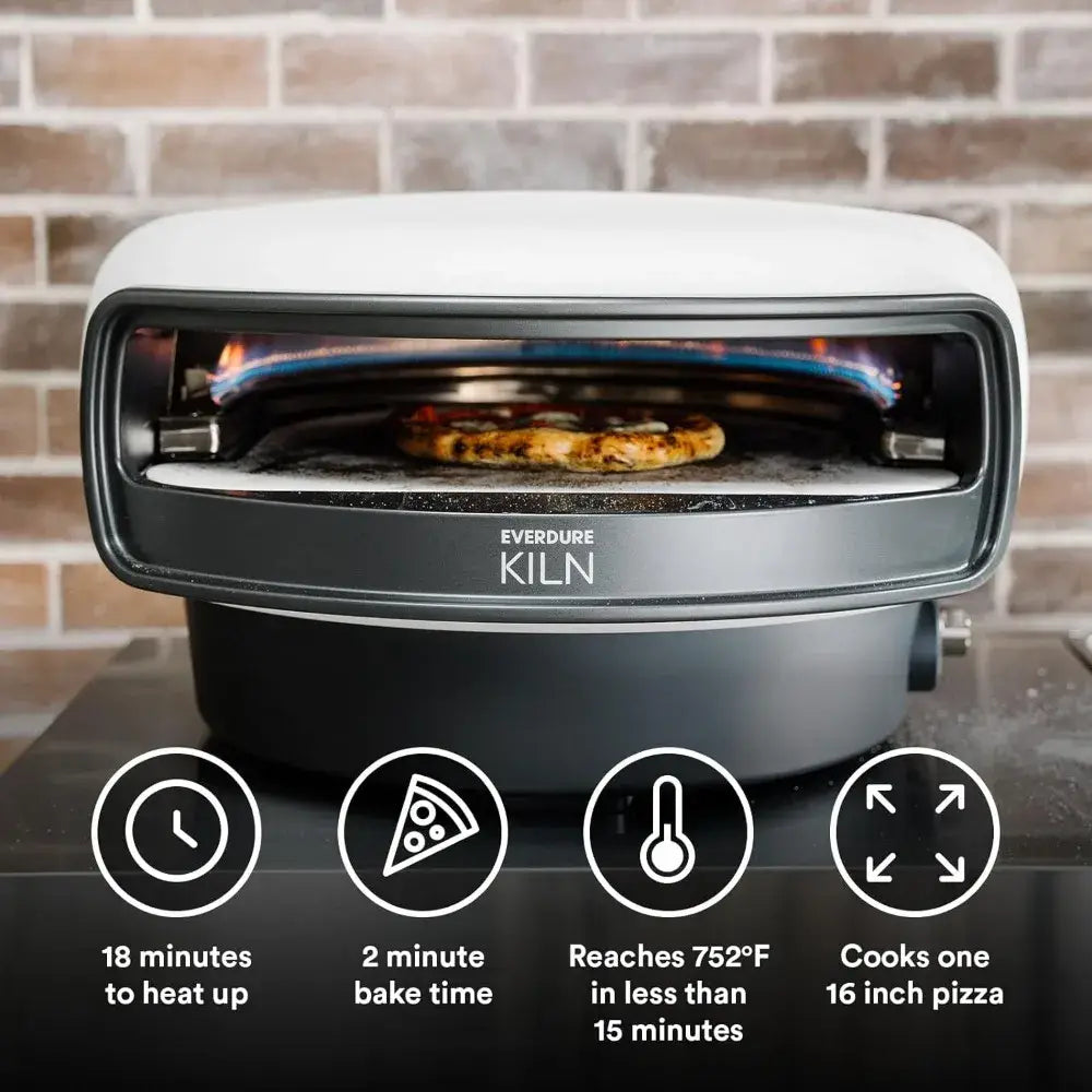 Everdure KILN S Series 1-Burner Gas Pizza Oven - 16” Restaurant Quality Pizza In Under 2 Minutes