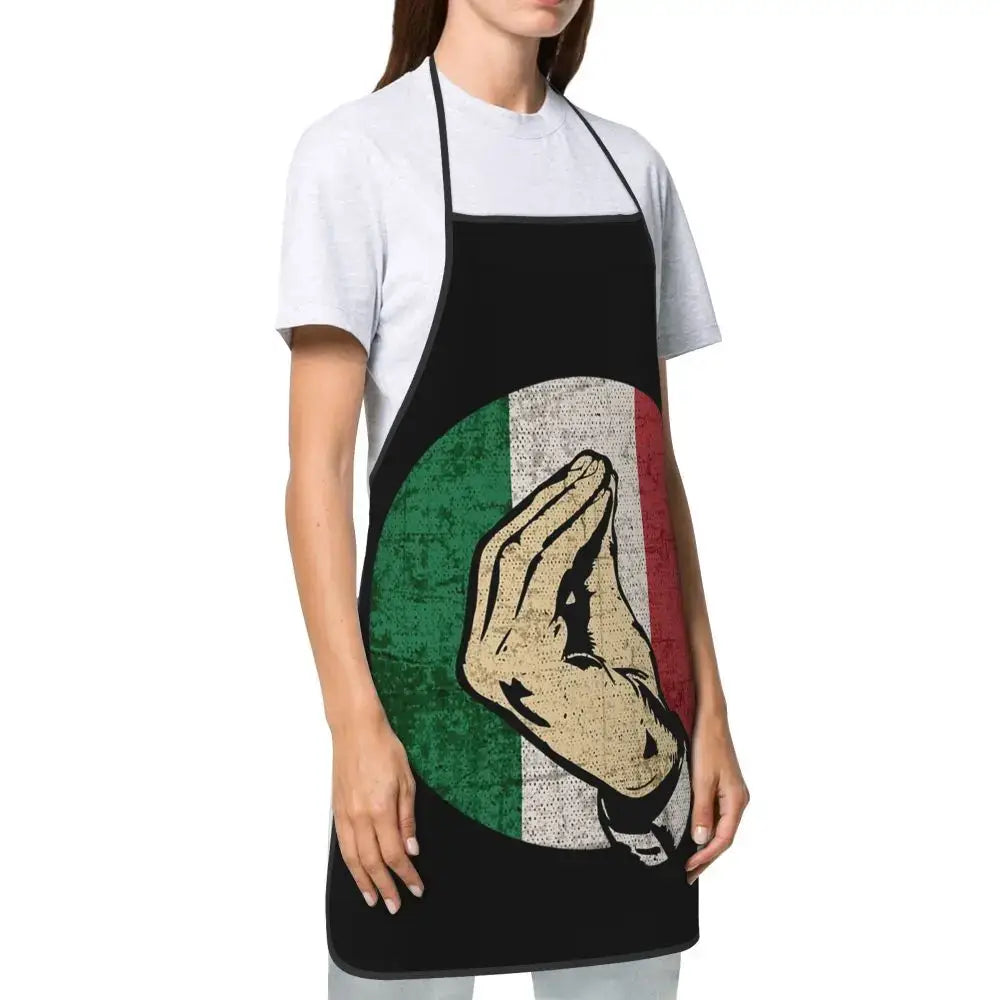 Italian Hand Gesture Sing Apron