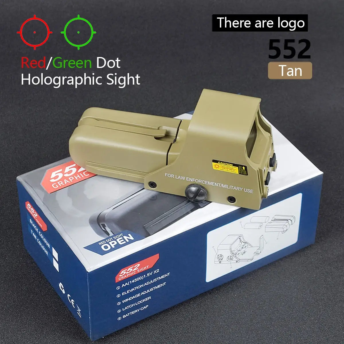 551 552 553 558 Red Green Dot Holographic Sight Scope Hunting Red Dot Reflex Sight Riflescope Collimator With 20mm Rail