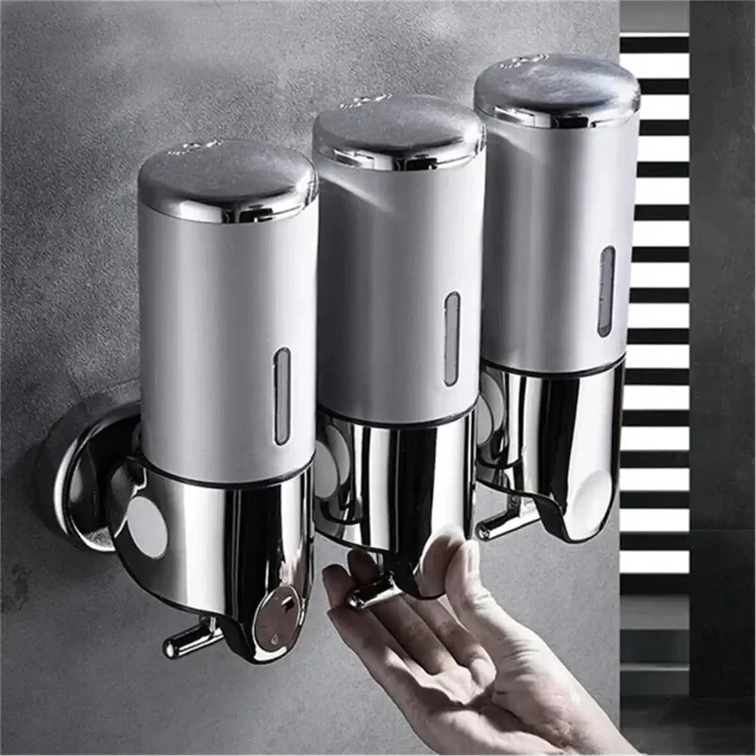 Wall Mount Shower Shampoo Soap Bottle Dispenser