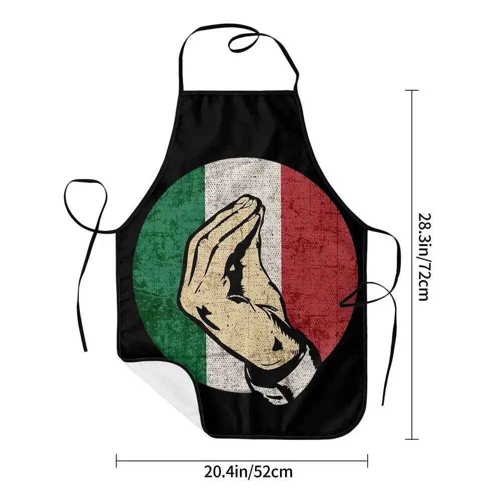 Italian Hand Gesture Sing Apron