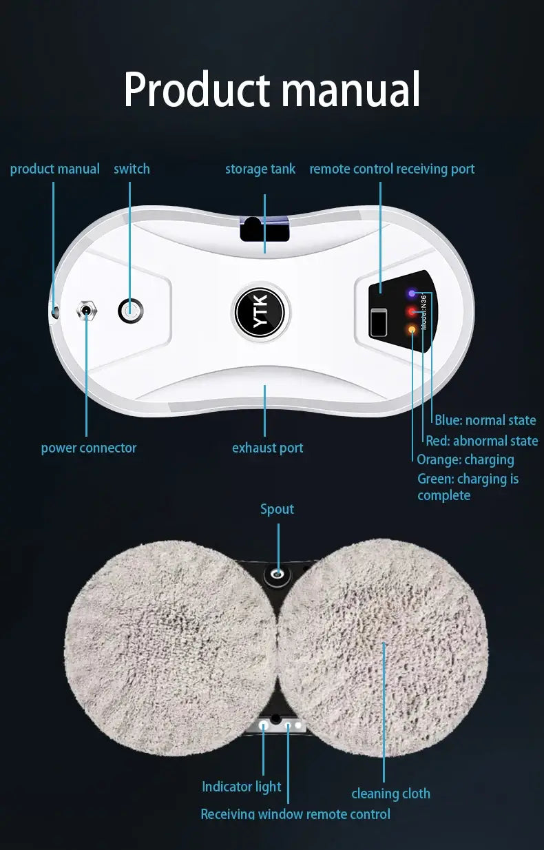 Robot Intelligent Automatic Water Cleaning Machine