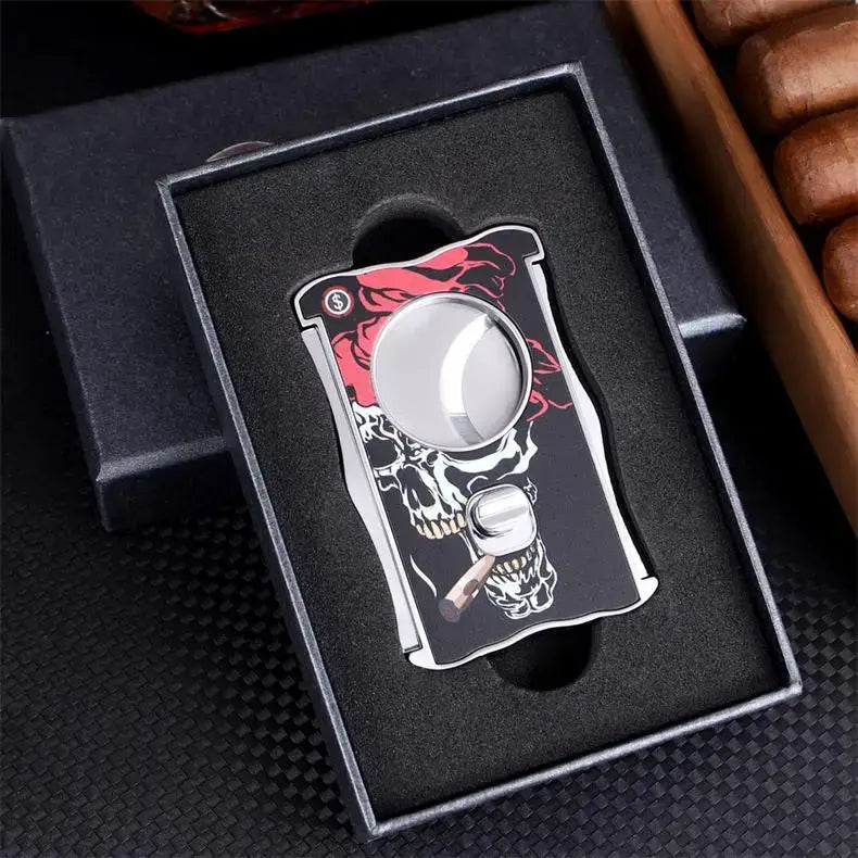 Dragon Pattern Stainless Steel Cigar Cutter Cuban Cigar Scissors Cigar Cut Auspicious Luckly Cigar Accessories Gift