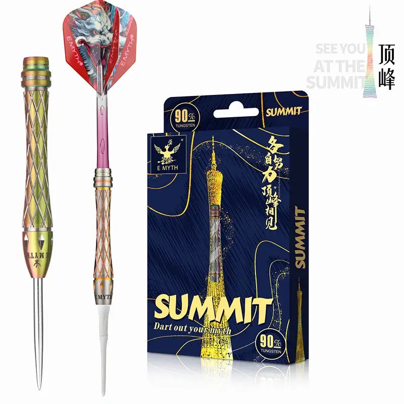 E MYTH Professional 90% Tungsten Darts 20/23g High Grade Hard Needle for Tournaments & Training