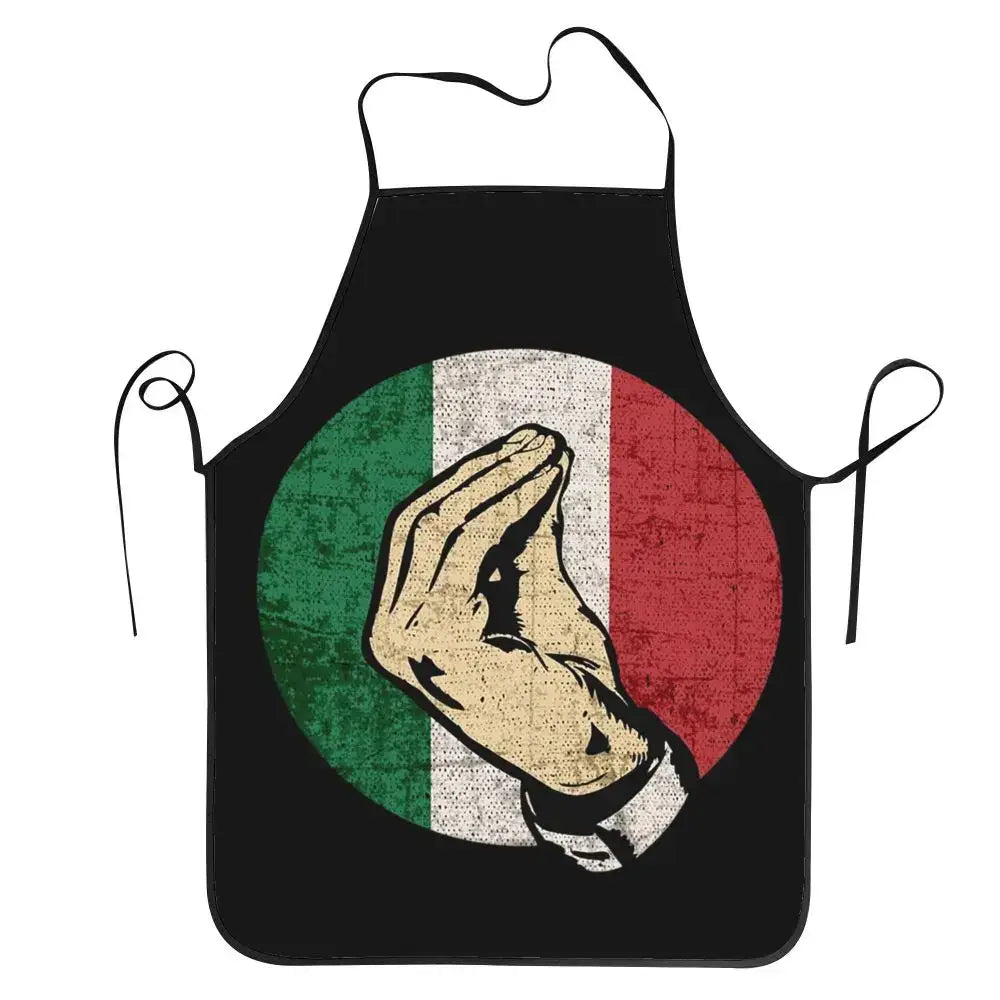 Italian Hand Gesture Sing Apron