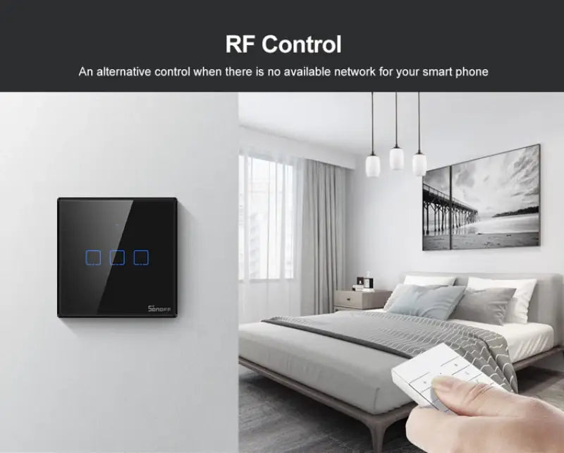 SONOFF TX Wifi Smart Wall Touch Switch Control Via EWelink Alexa Google