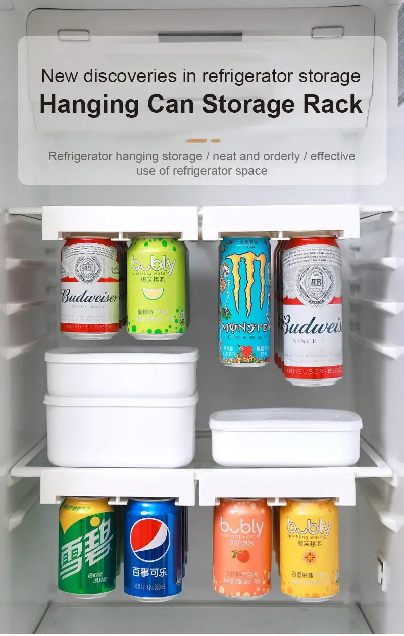 Refrigerator Under Shelf Can Slide Soda Beverage