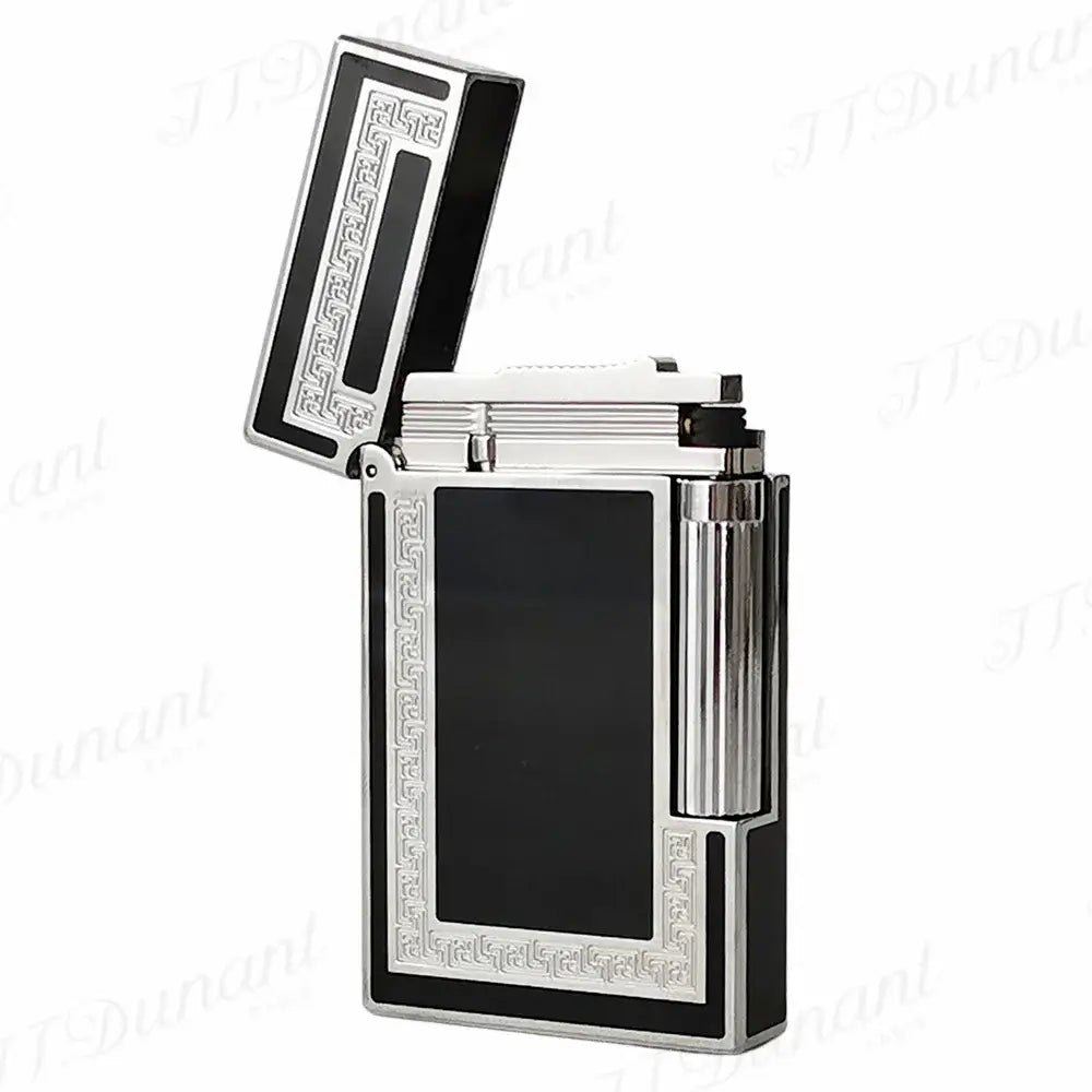 2024 New D Lighter Classic Lacquer Gas Lighters Rectangle Engraved Pattern Cigar Gadgets Dropshipping Customize Smoke