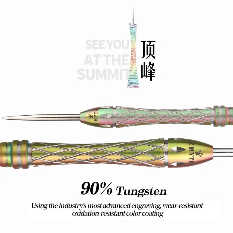 E MYTH Professional 90% Tungsten Darts 20/23g High Grade Hard Needle for Tournaments & Training