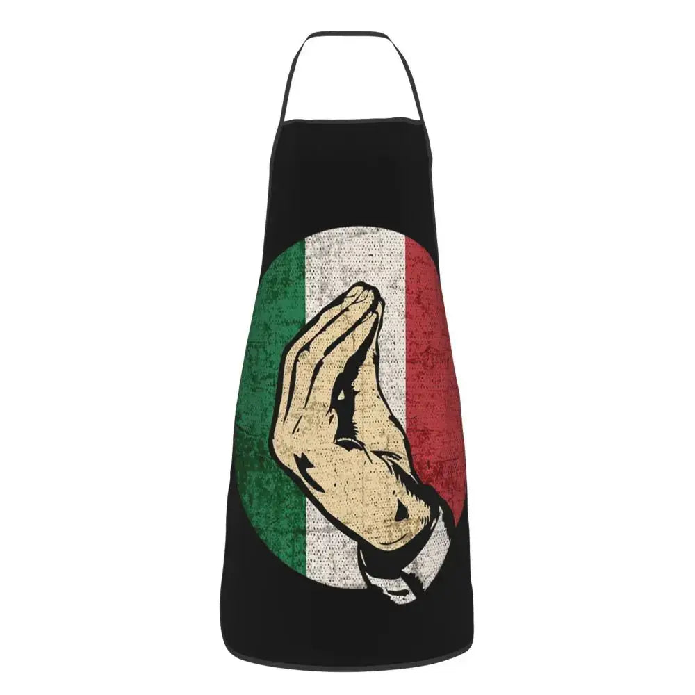 Italian Hand Gesture Sing Apron