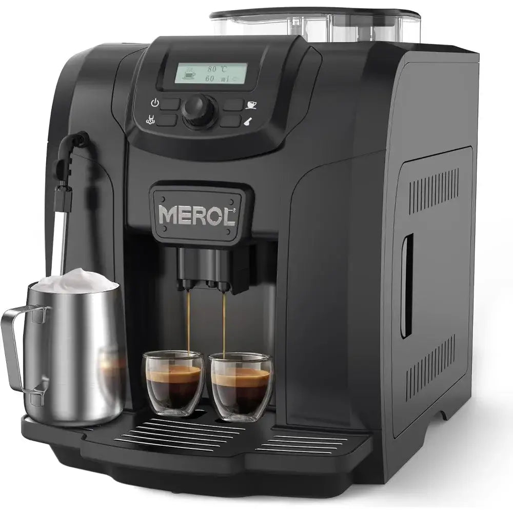 Automatic Espresso Coffee Machine 19 Bar Barista Pump Coffee Maker with Grinder and Manual Milk Frother Steam Wand