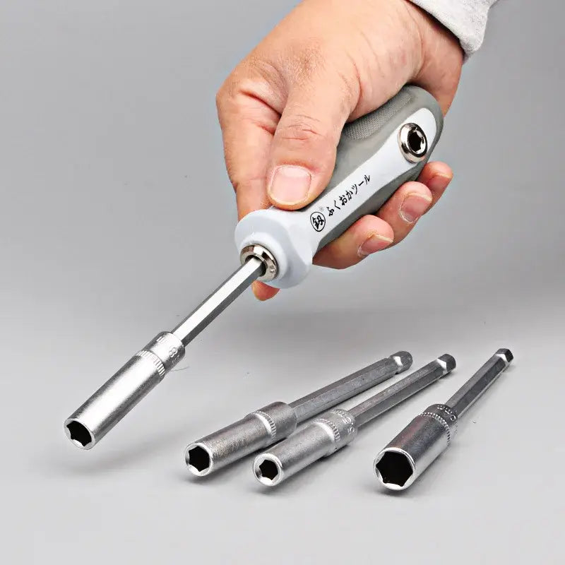 Tool Socket Wrench Screwdriver Set Outer Hexagonal Socket Multi-Functional Outer Hexagonal Nut Cap Wrench Japanese