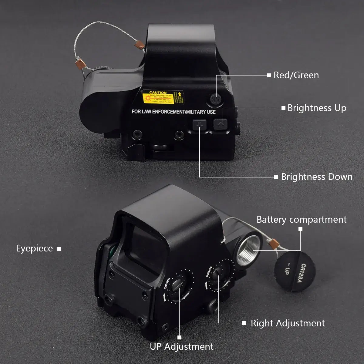 551 552 553 558 Red Green Dot Holographic Sight Scope Hunting Red Dot Reflex Sight Riflescope Collimator With 20mm Rail