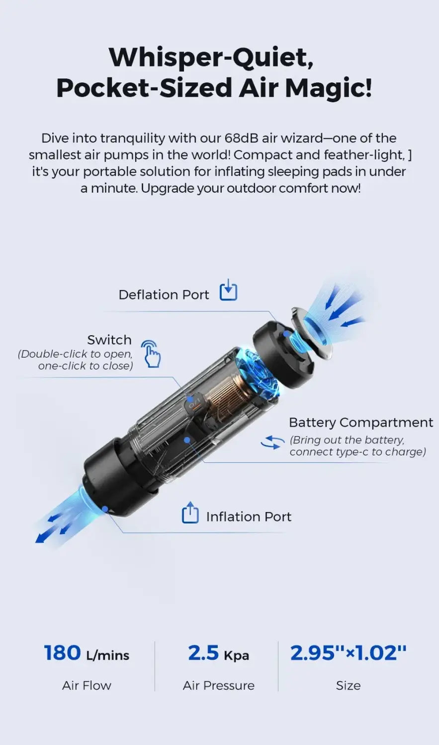 Flextail Zero Inflate Pump Ultralight