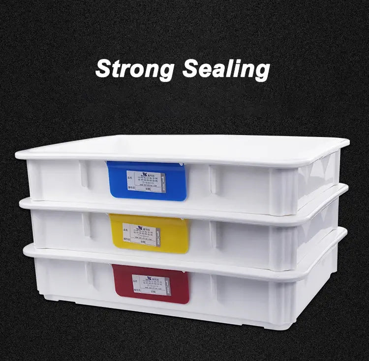 Pizzathome Pizza Dough Proofing Box Stackable Commercial Quality Trays with Covers Pizza Dough Container Plastic Dough