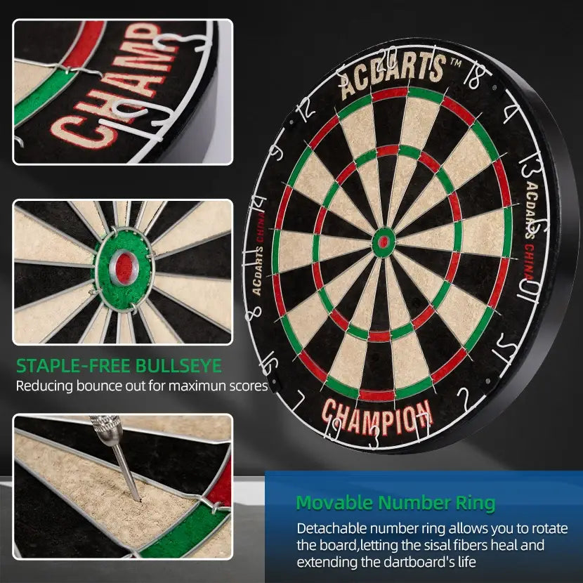 ACDARTS Dart Board 18inch x 38mm high-quality home professional