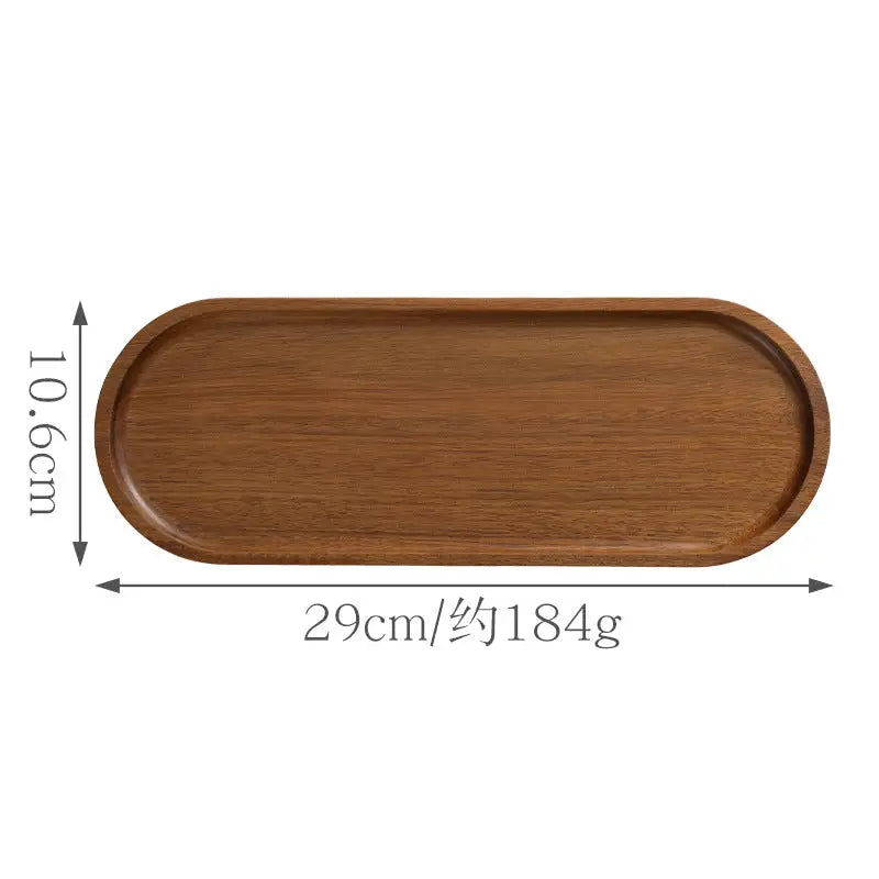 Acacia Wood Pallet High-end Plate - Long Oval - Hors d’oeuvres Tray