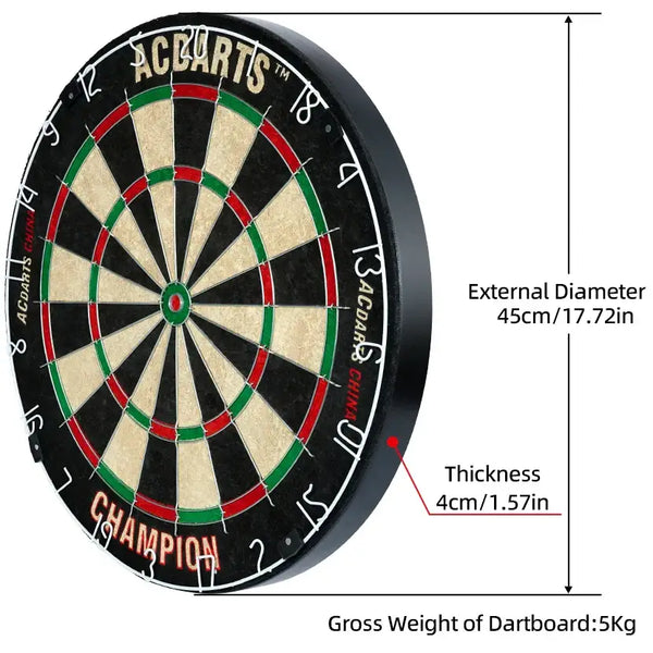 ACDARTS Dartboard - 18 Inch Dart Board - Dart Board