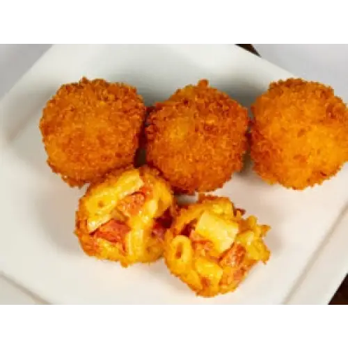 Andouille Sausage Mac & Cheese Poppers (Rice-balls) - Riceballs