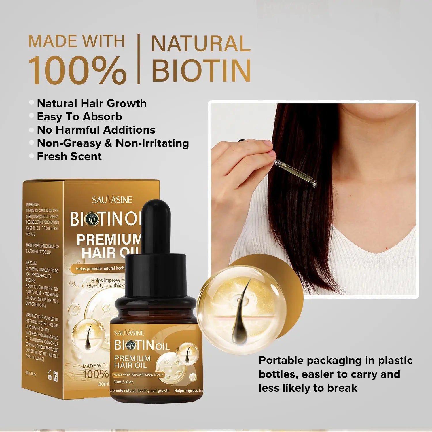 Biotin Hair Oil Moisturizing Repair