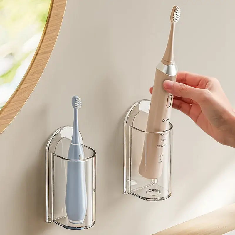 Bathroom Self Adhesive Electric Toothbrush Holder - Home Bath