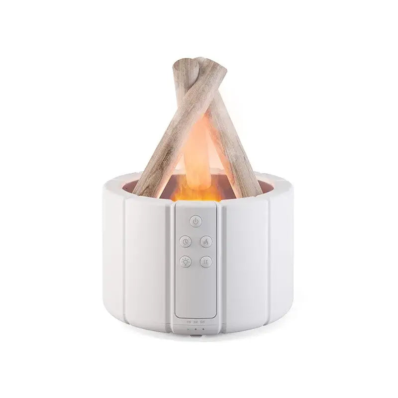 Bonfire Aromatherapy Essential Oil Diffuser - WHITE / USB Cable - Bonfire