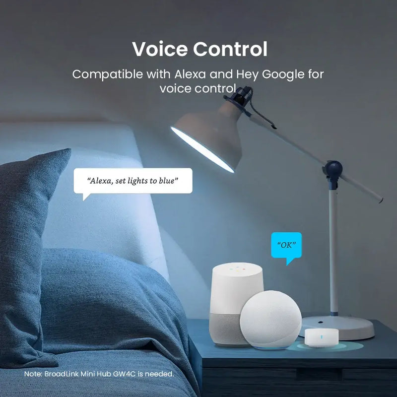 BroadLink Smart Home Bluetooth Bulb Starter Kit Alexa and Google - E26 Kit 110-130V - Smart Home System