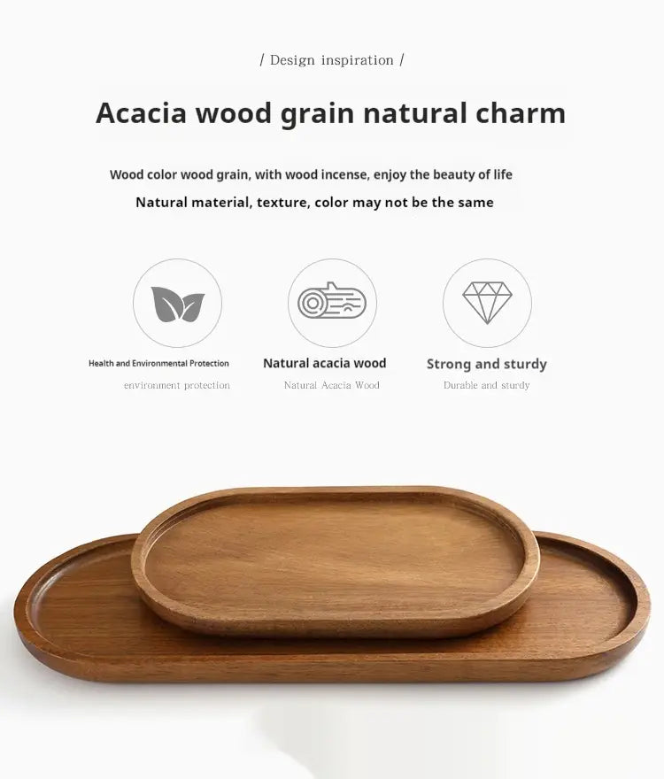 Acacia Wood Pallet High-end Plate