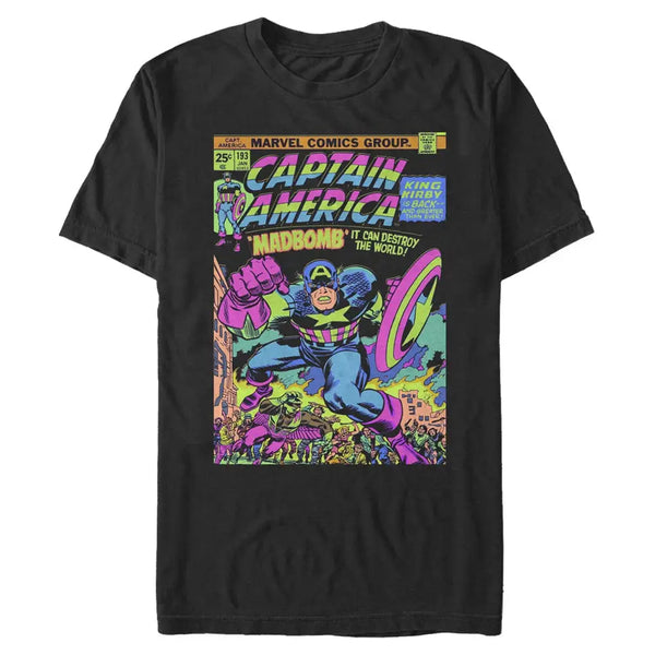 Captain America Men Glow T-Shirt - BLACK / 3XL - T-Shirt