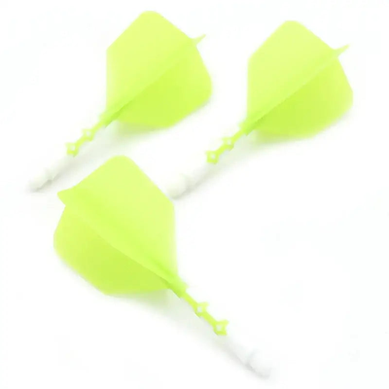 CUESOUL - Integrated Dart Shaft and Big Wing 28/33mm - Green White-28mm - Dart Shaft