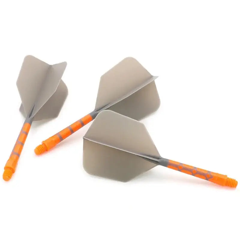 CUESOUL - Integrated Dart Shaft and Big Wing 28/33mm - Grey Orange-33mm - Dart Shaft