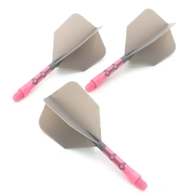 CUESOUL - Integrated Dart Shaft and Big Wing 28/33mm - Grey Pink-28mm - Dart Shaft