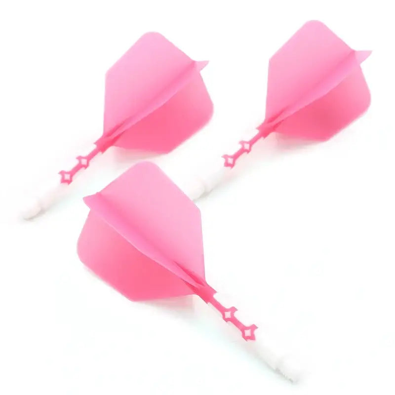 CUESOUL - Integrated Dart Shaft and Big Wing 28/33mm - Pink White-28mm - Dart Shaft