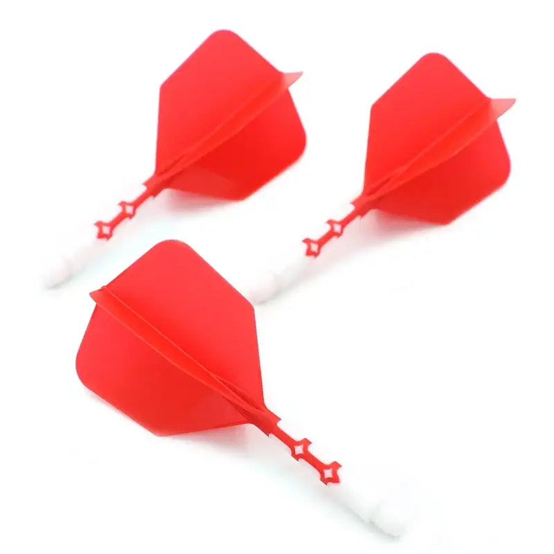 CUESOUL - Integrated Dart Shaft and Big Wing 28/33mm - Red White-28mm - Dart Shaft