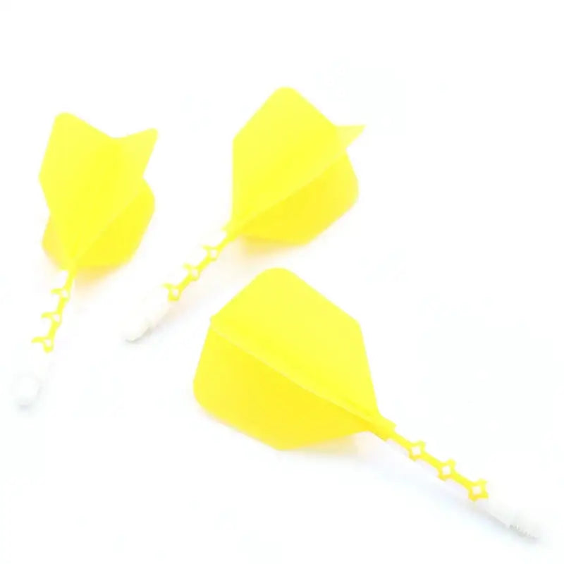 CUESOUL - Integrated Dart Shaft and Big Wing 28/33mm - Yellow White 33mm - Dart Shaft