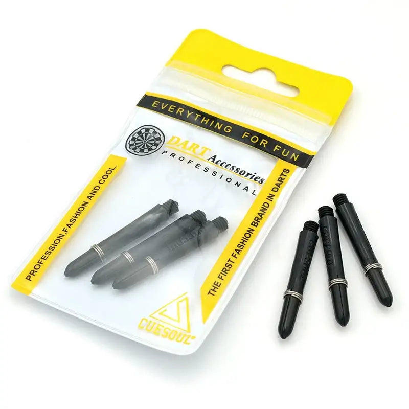 Cuesool - Professional 40mm Dart Rod - Black(A pack of 6, length 40mm (including teeth)) - Darts