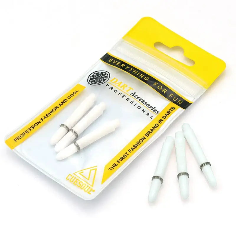 Cuesool - Professional 40mm Dart Rod - White(A pack of 6, length 40mm (including teeth)) - Darts