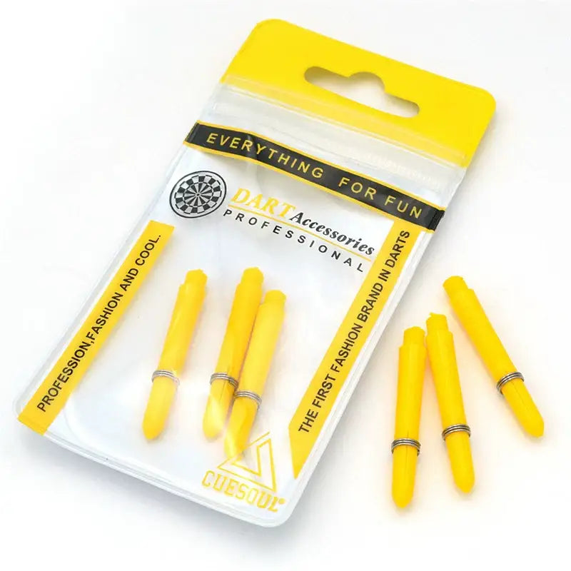 Cuesool - Professional 40mm Dart Rod - Yellow(A pack of 6, length 40mm (including teeth)) - Darts