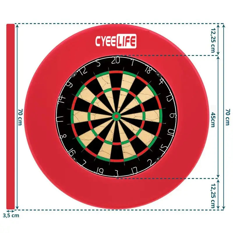 CYEE-LIFE - 18-Inch Dartboard Protection Ring Dart Plate - Dartboard