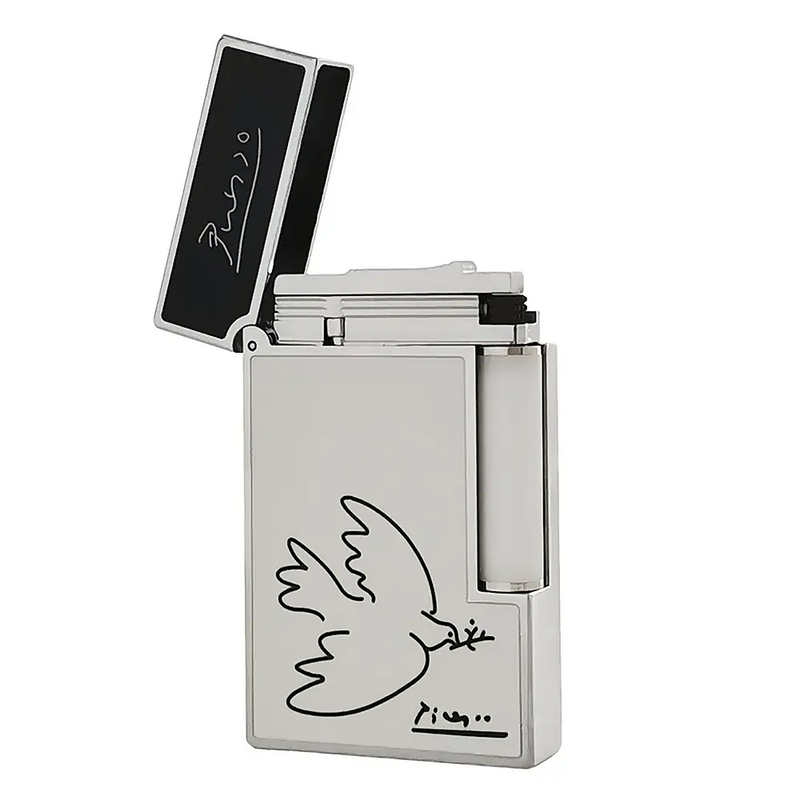 JT.Dunant Gas Lighters Copper Lacquer Picasso Cigar Smoking Cigarette Gadgets Outdoors Men Fathers’ Day Gifts Unique