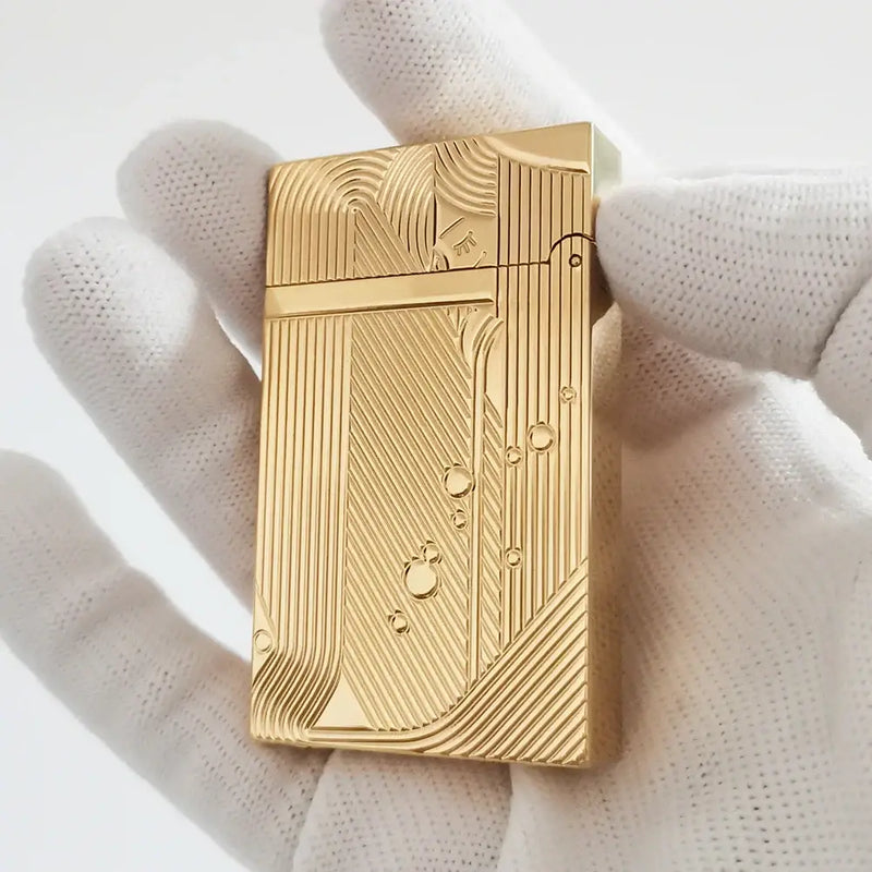 JT.Dunant ONE PIECE Sanji Lighter Brass Sleeping Mermaid Butane Gas Cigar Tobacco Smoking Cigarette Gadgets Accessories