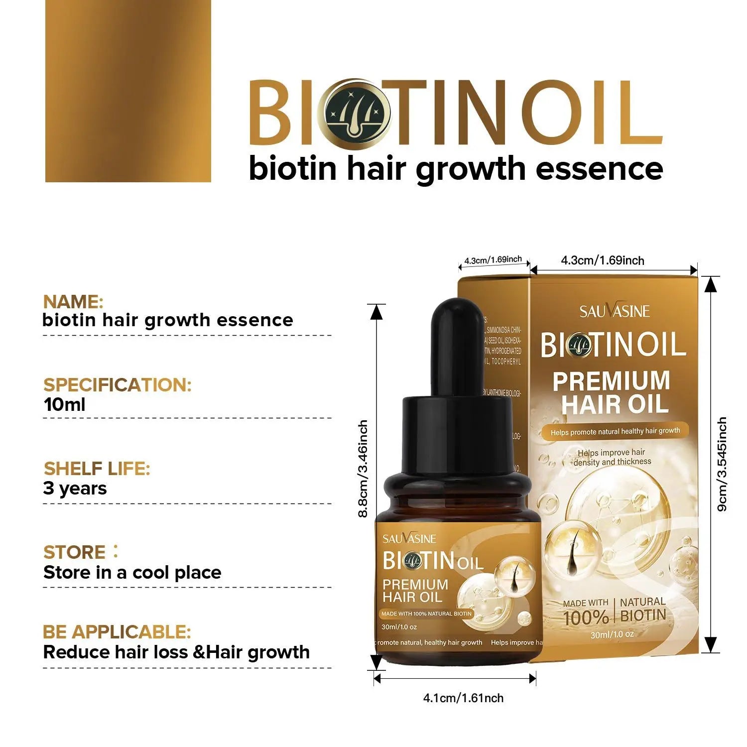 Biotin Hair Oil Moisturizing Repair