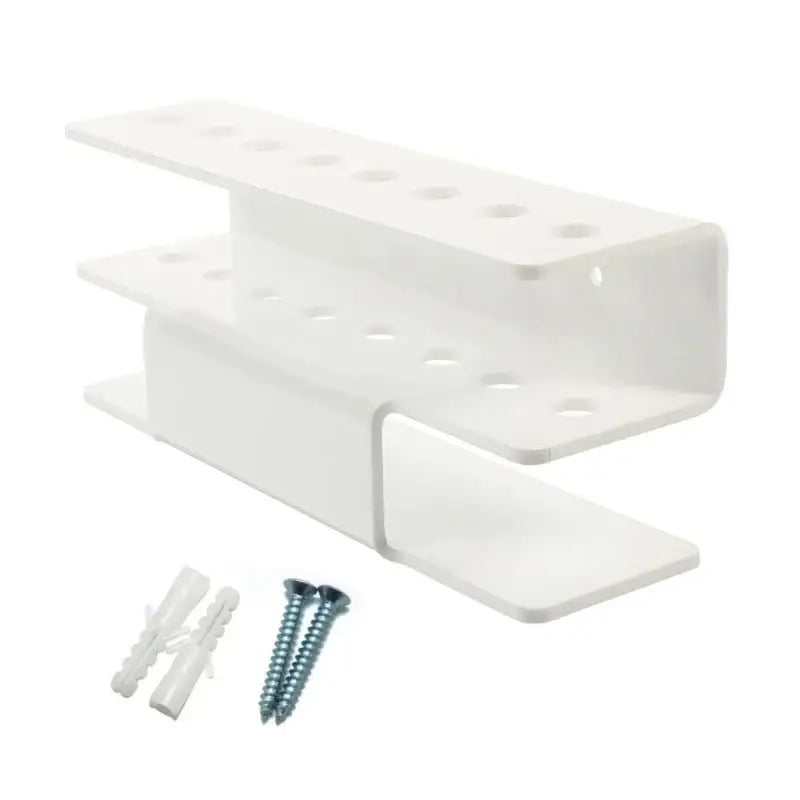 Dart Acrylic Wall Mounted Rack 8-Holes - White - Dart Rack