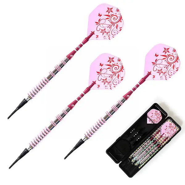 Darts Pink Flower 17gram Soft Tip Dart Indoor Safety - Pink - Darts